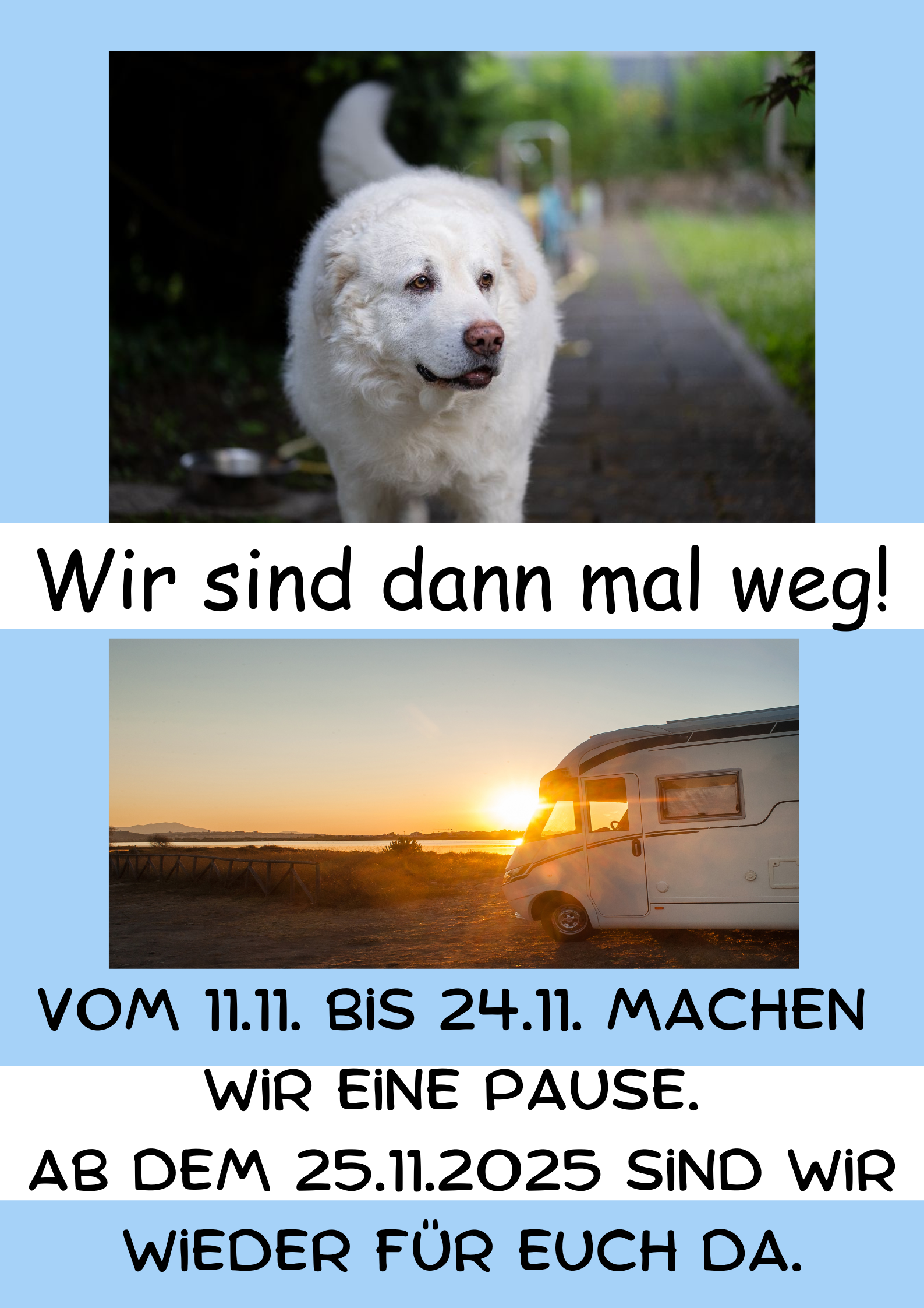 Wir machen Urlaub