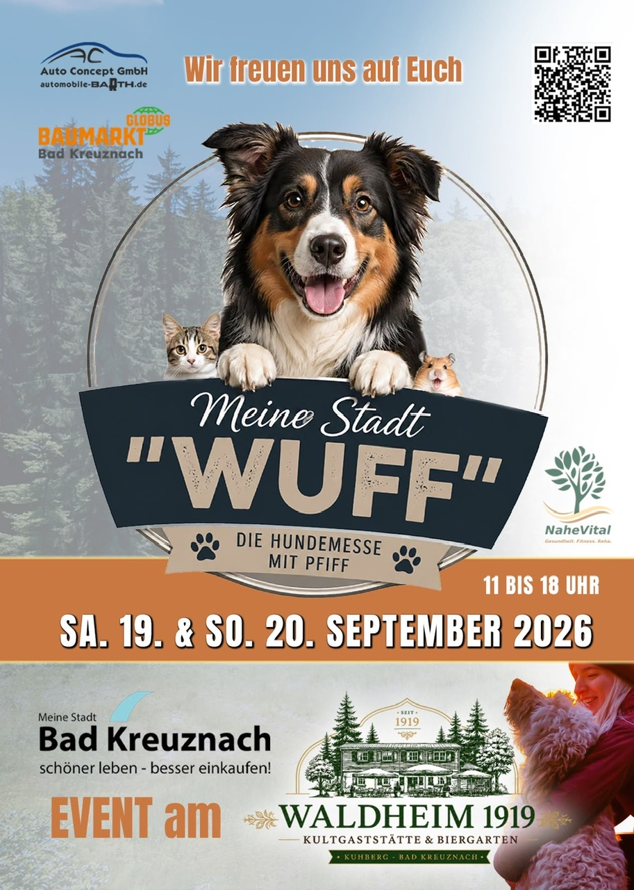5. „Wuff“ – die Hundemesse mit Pfiff in Bad Kreuznach.